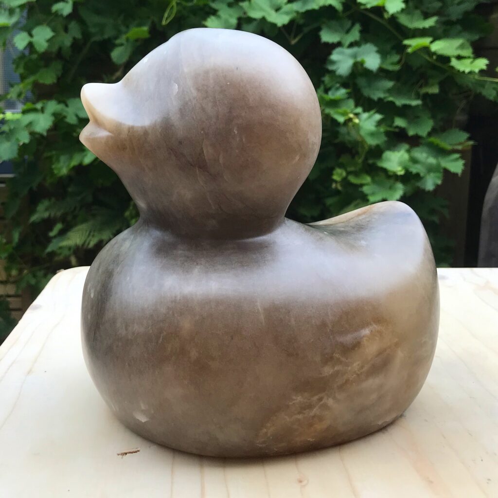 Sculpture Stone Ducky